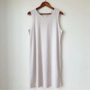 MONKI | SLEEVELESS BUTTERY SOFT MODAL T-SHIRT DRESS (MILKY LATTE) TUNIC TOP